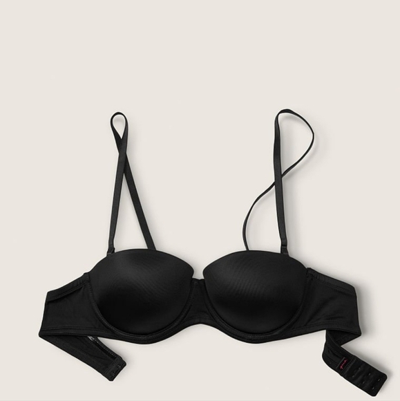 Victoria's Secret Pink Wear Everywhere Push-Up Strapless Convertible Bra 32D - Picture 1 of 12